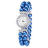 Crystal Watch Pearl String Strap Watch models Clock Ladies